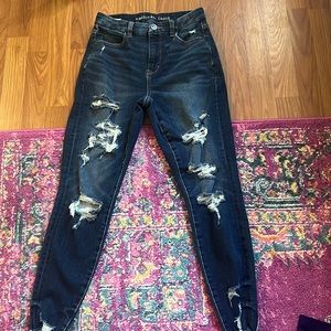 american eagle size 2 short curvy high rise jeggings